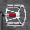 Nonslip Road Bicycles Pedals Aluminum Alloy Mountain Bicycles Pedals 3 Bearings Wide Flat Cycling Pedals Enduring