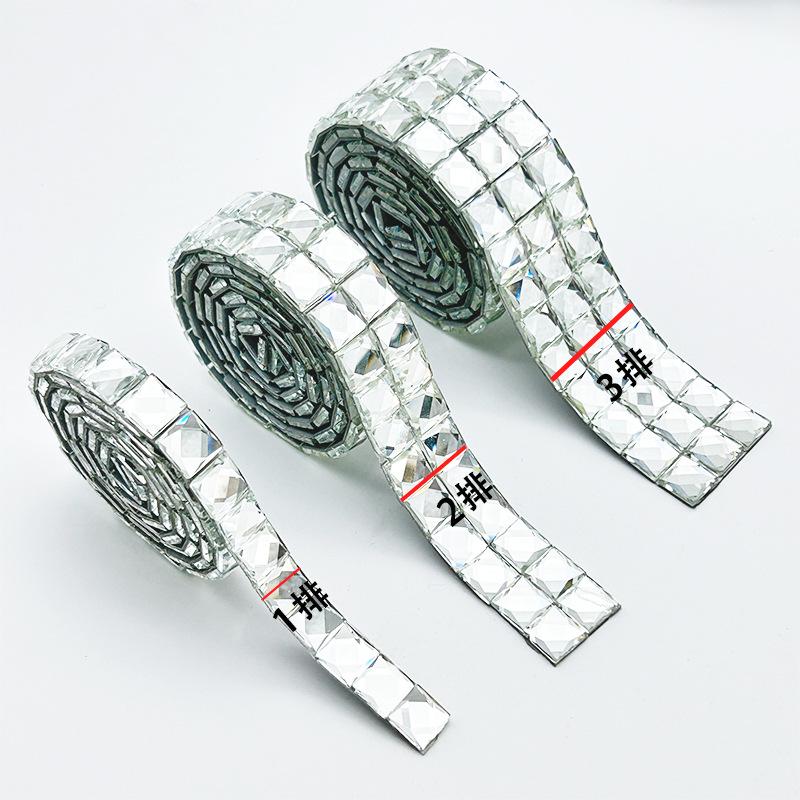 Self-Adhesive Rhinestone Tape: DIY Craft Stickers for Clothing, Shoes, Bags, and Wall Decorations.