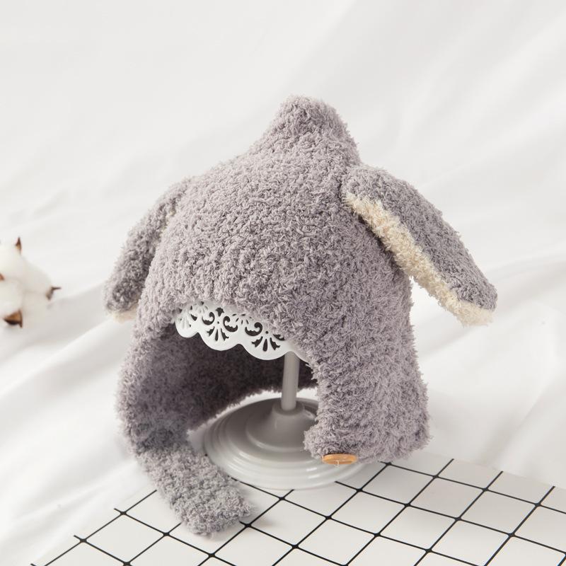 Chapeaux pour nourrissons automne et hiver nouveaux garçons et filles bébé protection des oreilles chaud froid laine bonnet pull