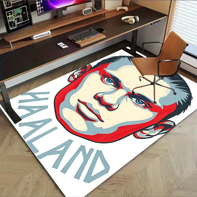 Haaland'S Political Campaign Carpet For Playroom Bedroom Living Room Sofa Home Decorkids Game Area Rug Nonslip Floor Mat
