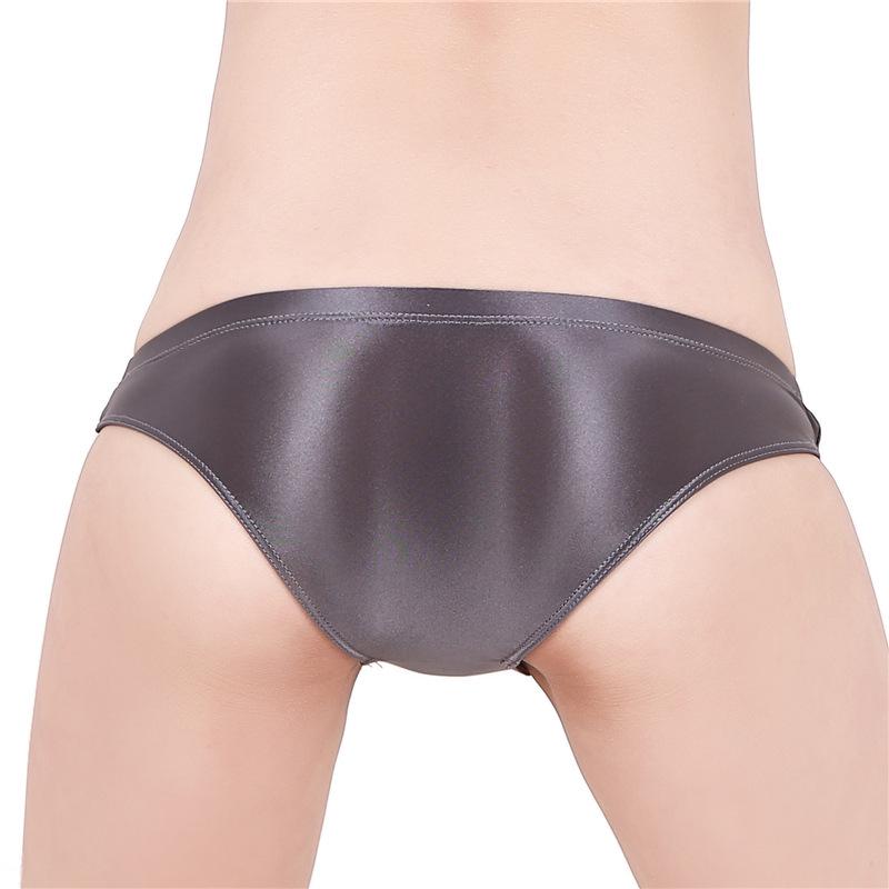 Silky, Shiny, Low-Rise Thong - Transparent, Sexy, Plus Size, European & American Fit