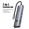 ESSAGER 7 In 1 Expansion Hub with 4K 30Hz HDMI/Type C/USB 3.0/SD TF Card Slot Docking Station