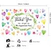 Colorful We Appreciate You Banner Thank You for All You Do Backdrop Heart Flowers Sign for Doctor Nurse Teacher Pastor Staff Employee Retirement