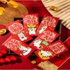 6-Pack 2026 Year Of The Horse Chinese  Year Lucky Money Envelopes, Cartoon Red Packet For Spring Festival
