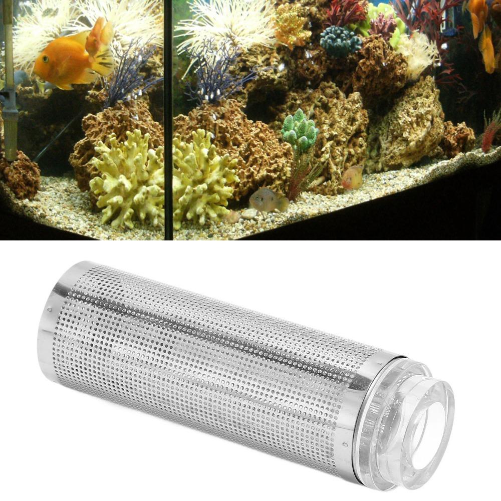 Intake Strainer Aquarium Filter Guard Stainless Steel Aquarium Inlet Mesh Fish Protection