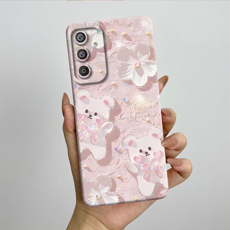 Phone Case for Samsung Galaxy M15 5G F15 5G Fashion Painted Half-wrapped Case Soft Silicon Cases E156 M156 Protection Back Cover