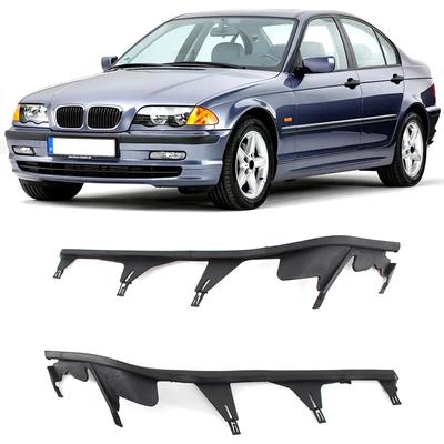 Car Front Upper Headlight Lens Shell Cover Strip Trims Headlight Sealing Gasket For BMW E46 4 Door 323i 325i 328i 330i
