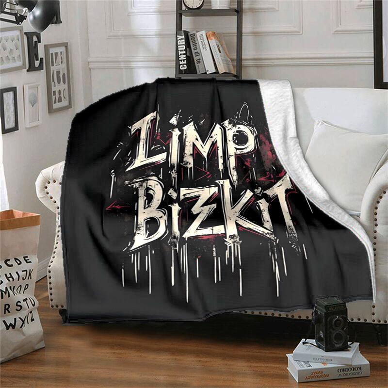 Limp Bizkit Flannel Blanket Soft All-Season Throw, Design for Camping, Car Travel, Hiking Sofa, Bed, Office Perfect Gift for Parties