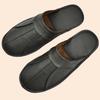 Herren Luxus Kuhspaltleder Handgemachte Herren Hausschuhe Frühling Slip on Weiche Bequeme Schwarz Braun Schlafzimmer Indoor Flache Schuhe
