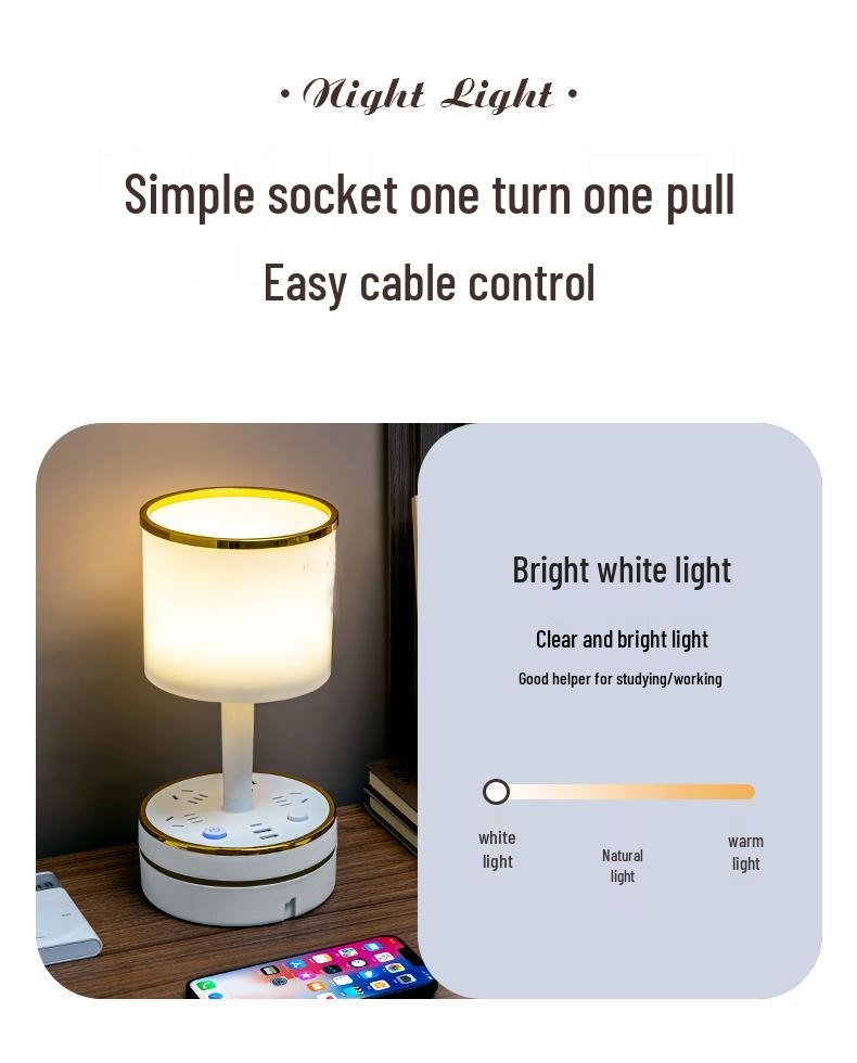 Elegante Nachttischlampe: Moderner Luxus und Komfort für Schlafzimmer oder Kinderzimmer 2024.