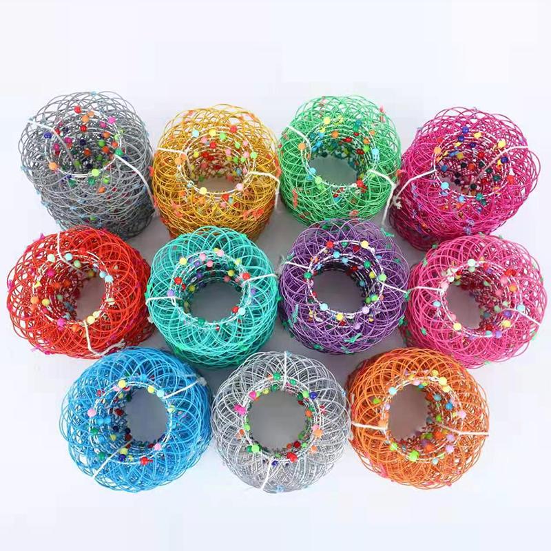 Mandala Flower Basket Toy Flexible Iron Basket Creative Handmade Magic Loop Wire Fidget Sensory Toy For Kid Christmas Party Gift