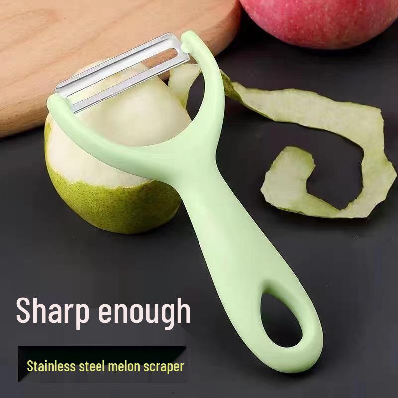 Stainless Steel Multi-Purpose Peeler: Fruits, Vegetables, Melon, Potato, Apple, Paring Knife.