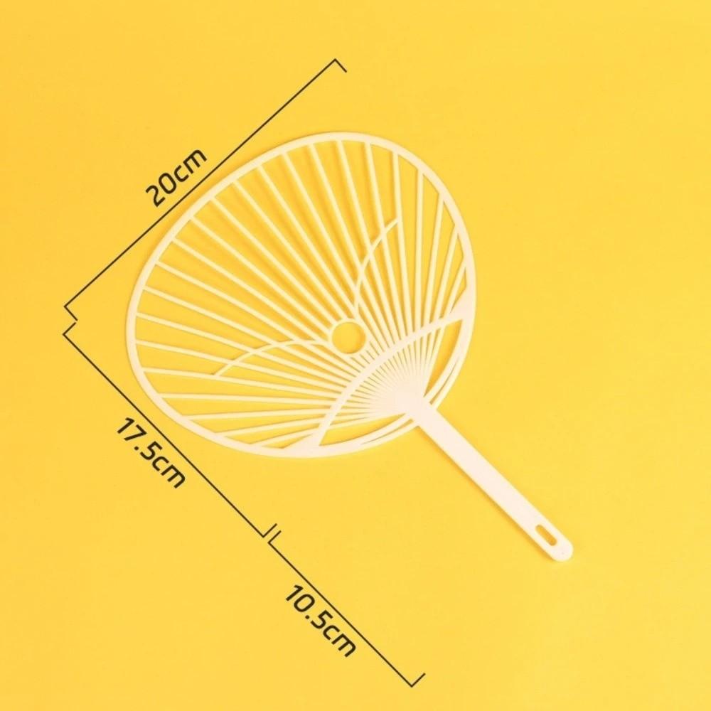 White Hand-held Fan Framework Plastic Fan Making Crafts Hand Fan Unassembled Semi-finished DIY Concert Cheer Fan DIY Project