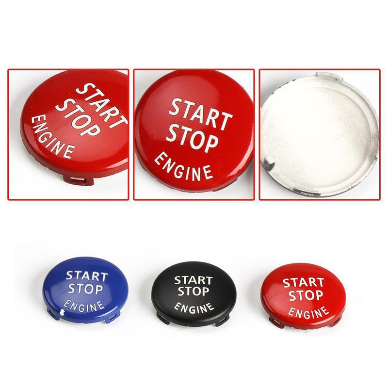 מדבקות כפתור מתג התנעה/כיבוי מנוע לרכב עבור BMW X5 E53 E70 X6 E71 E72 X3 E83 X1 E84 E90 E60 E92 E93 E81 E87 אביזרים