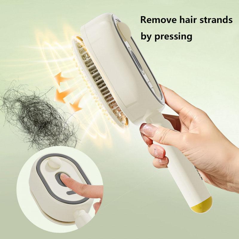 Peine Eléctrico con Spray Recargable por USB Peine para el Cuidado del Cabello Promueve Cabello Voluminoso Peine Multifunción Antiestático