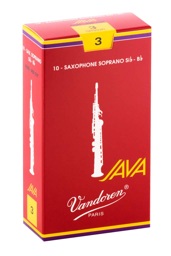 

Трости для сопрано-саксофона Vandoren Java Filed Red Cut, жесткость 3 (Пакет из 10)