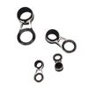 10pcs Lure Fishing Rod Guide Rings 5 Sizes Ceramic Stainless Steel Fishing Rod Eye Guide Set Casting Fishing Rod Tip Repair Kit