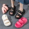 Fashion Women White Chunky Platform Sandals Women Summer 2025 Soft Non Slip Beach Shoes Woman Fashion Thick Bottom Eva Sandalias Mujer