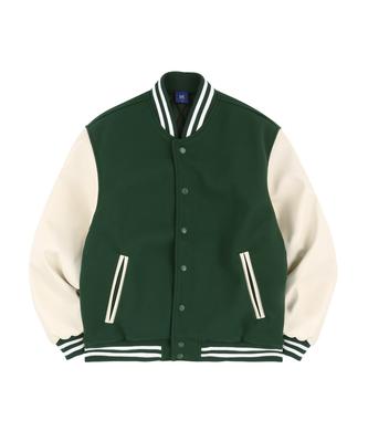 Raw Lab Ordinary Heavy Varsity Jacket (Deep Green)