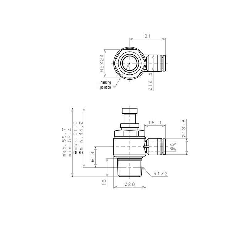 Genuine Japan PISCO Connector JSC8 Series: 02B, 02A, 03A, 04A - In Stock