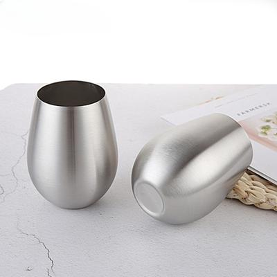 500ML Stainless Steel Beer Cup Whiskey Wine Glasses Tumbler Cocktail Juice Milk Cup Metal Drinking Mug for Bar Outdoor Drinkware