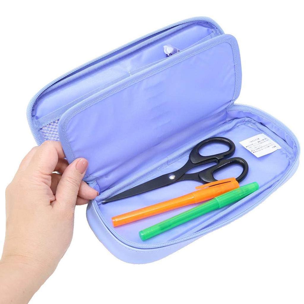 Round Zipper Pen Tit [Pencil Case] Case/Pompon Long-tailed