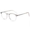 ZENOTTIC Retro Round Optical Prescription Eyeglasses Frames Unisex Ultralight Acetate Metal Spectacle Frame
