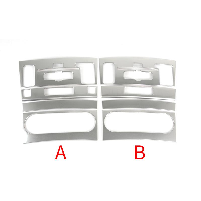 Car Accessories Console Air Volume Switch CD Mode Button Control Panel Frame Decoration Trim For Mercedes Benz GLK X204 2008-12