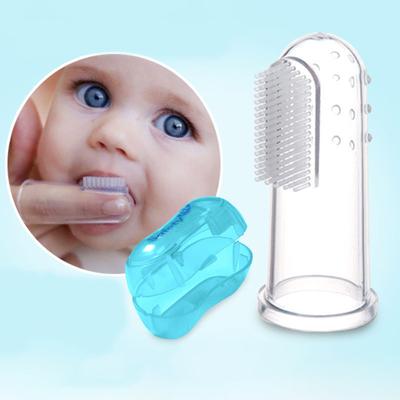 Soft Safe Silicone Baby Finger Toothbrush Children Baby Training Teether Teething Newborn Brush Tool