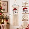 Woven Christmas Wall Tapestry Bohemian Style Holiday Wall Hanging  Holiday Home Decor