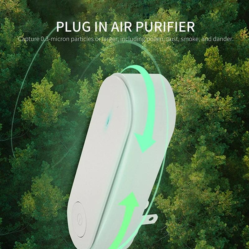 Anion Air Purifier Portable Air Purification Plug-in Negative Ion Generator Odor Eliminator Moke Remover Air Freshener Indoors