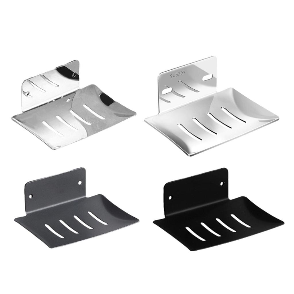 Soap Dish Holder, Removable No Drill Needed Rustproof Drain Soap Holder for Glasses, Kitchen, Dishcloth, Sink, Bathtub