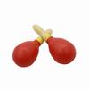 Orff Maraca 2-Piece Set: ABS Plastic Shaker with Wooden Handle, Children's Musical Instrument Toy.