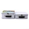 Tinplate Metal Storage Box White Black Silver Cake Packaging Box Lunch Box  Money Contain