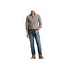 Polo Ralph Lauren FW22 Camisa de Manga Larga Bordada con Logo Sólido Hombre camisas Gris MNPOWOV16822684-020