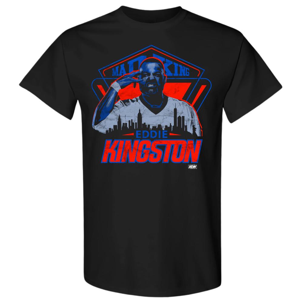 EDDIE KINGSTON  MAD KING NY AEW Official TShirt Unisex T-Shirt XXL