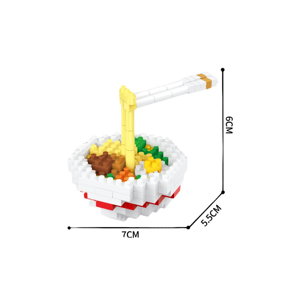KNEW BUILT French Fries Cola Cake 16 Kinds of Colorful Foods Micro Mini Building Block Toys-Ideal for Kids' FunHoliday Gifts