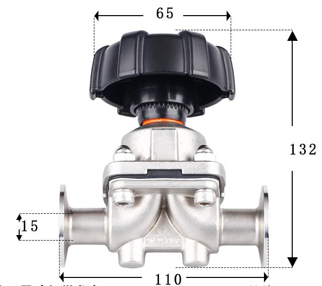 DN15/20/25/32/40/50 0.5" 1.5" 2" Tri Clamp 316L Stainless Steel Diaphragm valve Homebrew