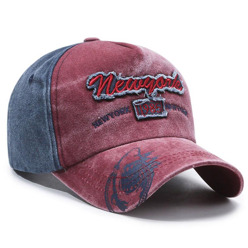 Neue Baseballkappe im Stil von 1985 - Vielseitige gewaschene Schirmmütze für den Außenbereich