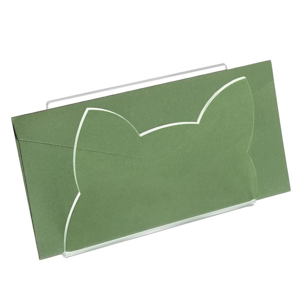 Clear Letter Organizer Acrylic Envelope Storage Sorter For Office Desk Home Countertop