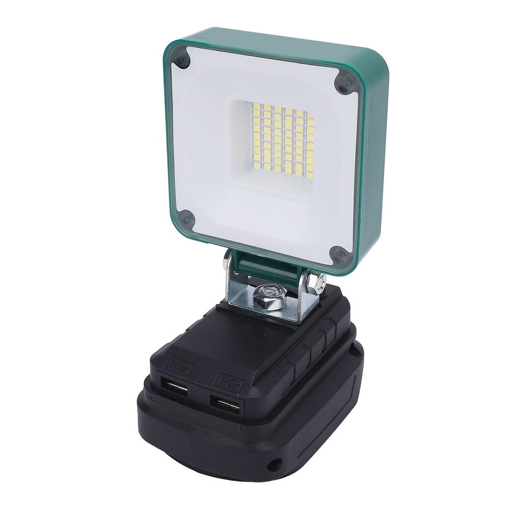 Cordless LED Work Light 45 LEDs 3400LM Angle Adjustable Water Proof Battery Powered Work Light with USB Port for BL1815