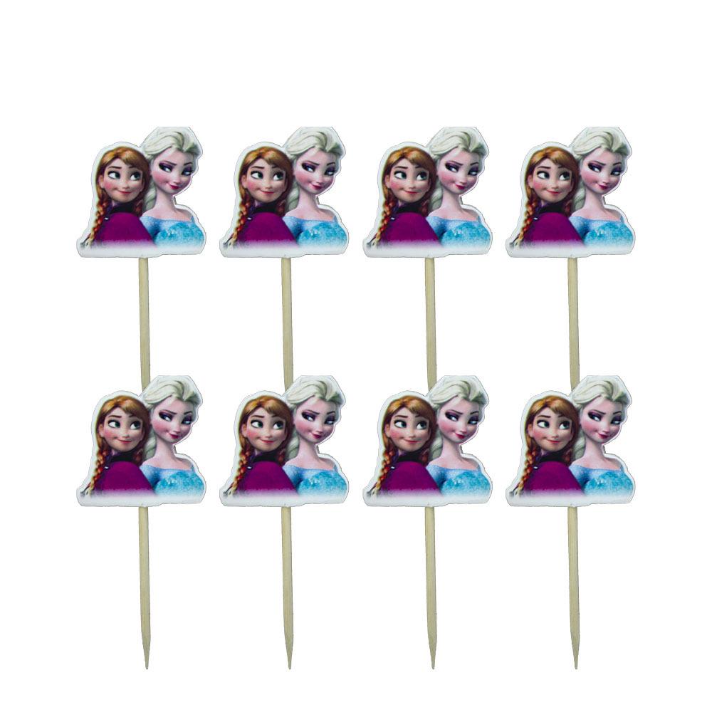 Frozen-Themed Birthday Party Disposable Tableware Set: Plates, Cups & Napkins for Girls Celebration Decorations.