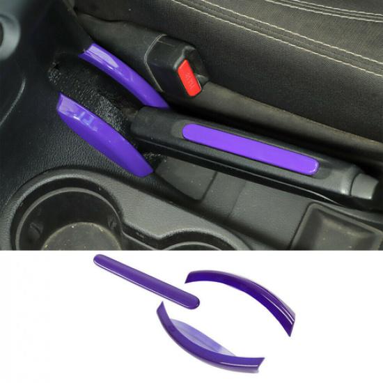 Capa de Acabamento Roxa para Manete de Freio de Mão Para Jeep Wrangler JK 2011-2017 Acessórios