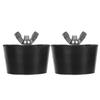 2PCS Pool Winterizing Plug Rubber Stainless Steel Pool Winter Expansion Plugs for Swimming Pool Pipework Winter Fittings