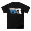 Dead Or Alive Robo Cop Gun Mech 80s Movie Inspired T-Shirt