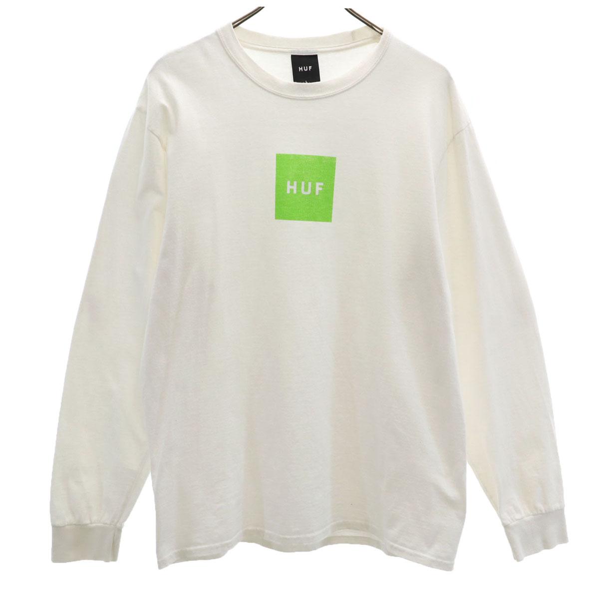 

HUF Long sleeve Print T-shirt L white Ron T Men s Used