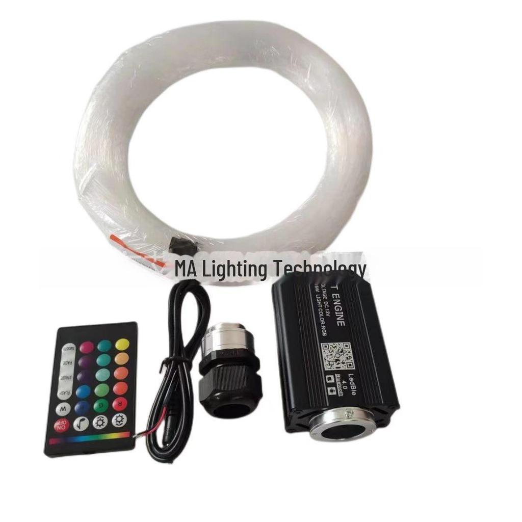 RGBW Sternenhimmel LED-Licht-Kit mit Glasfaser-Kabel, Mobile App, Sprach- und Fernbedienung