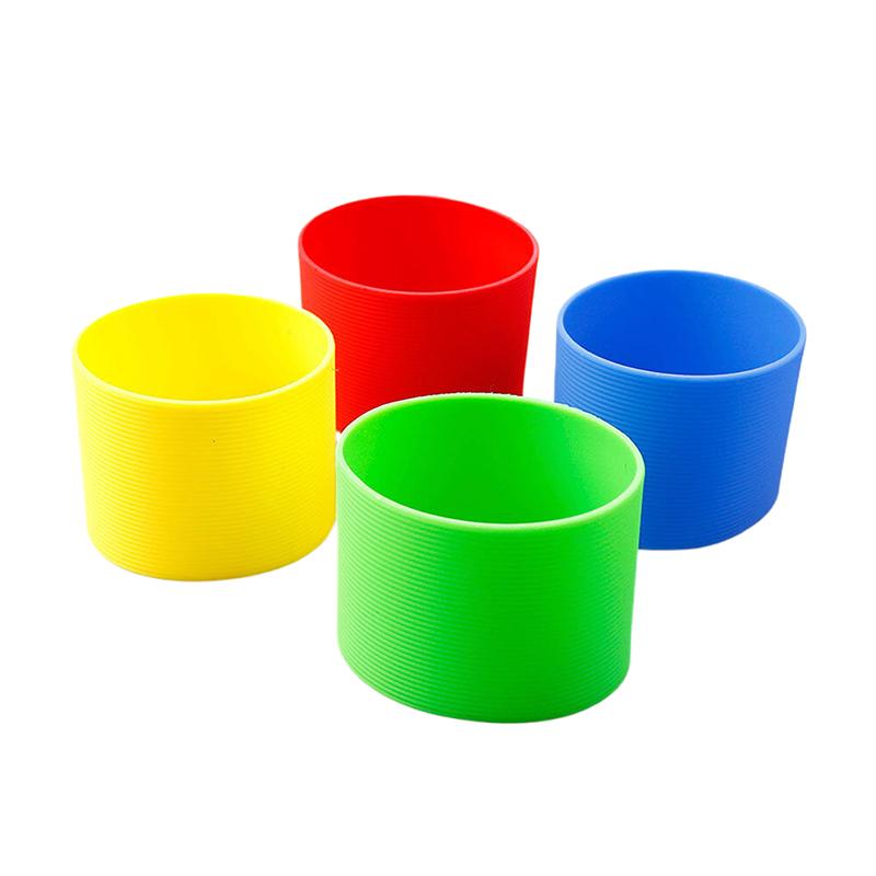 Silikonový protiopařovací protiskluzový kryt na kávový šálek Univerzální kónický závitový návlek na šálek Hrnček Keramický Skleněný kryt na šálek