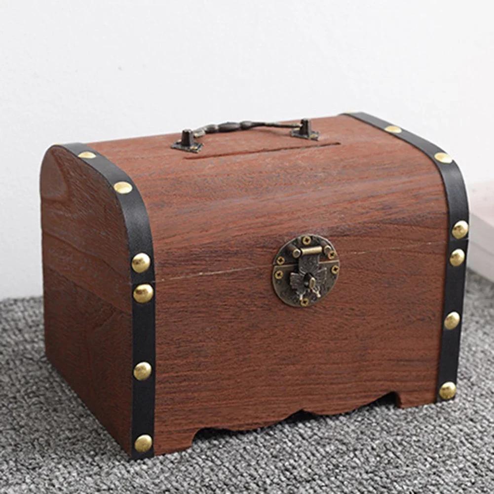 Sparschwein Mehrzweck-Organizer mit Schloss Spardose im Vintage-Stil für Souvenirs, Kindergeschenke, Heimdekoration, Hochzeitsschmuck