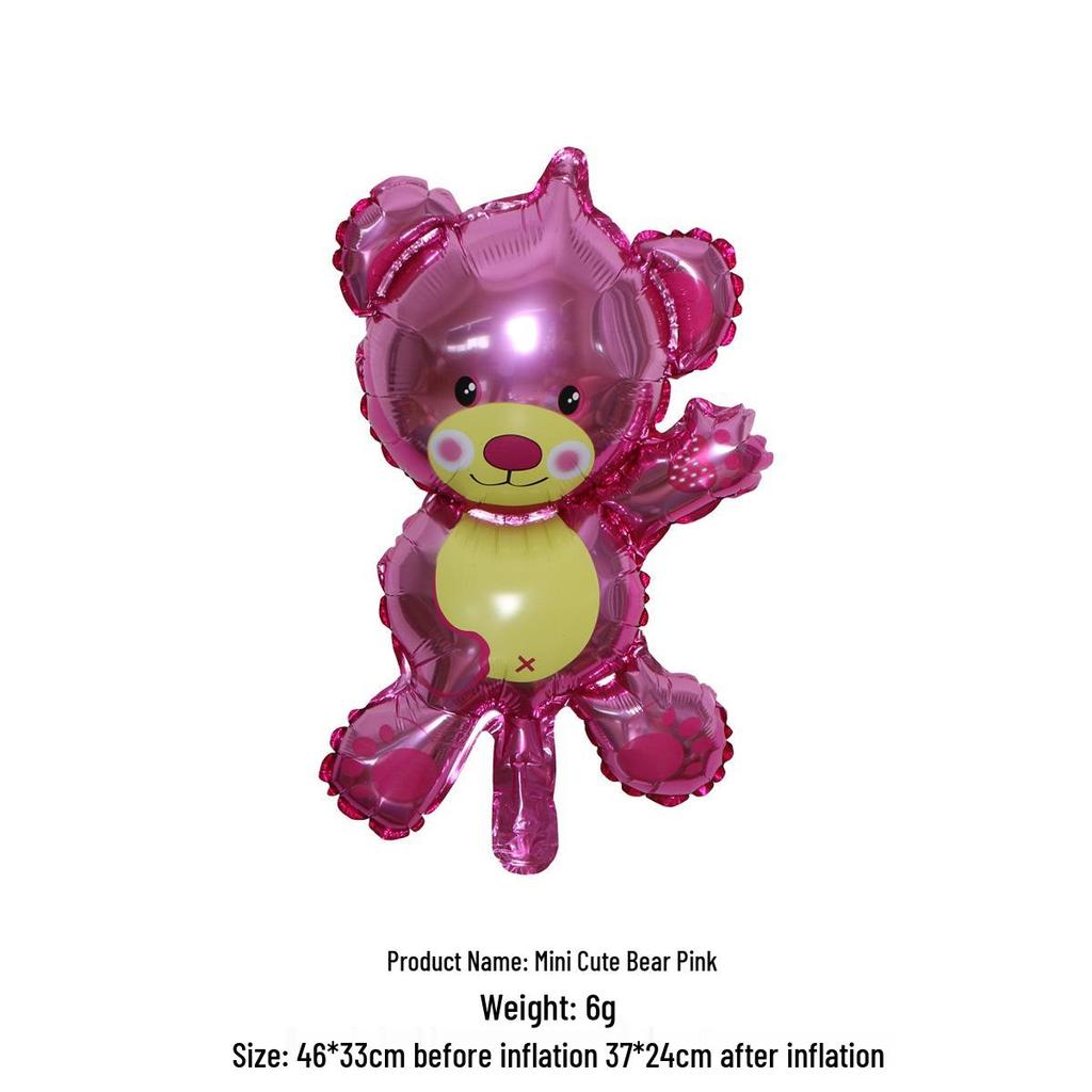 Cross-Border Cartoon Mini Foil Balloon for Baby Birthday or Full Moon Party Decor & Photo Props